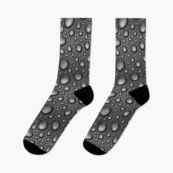 Item preview, Monochrome Dark Silver Raindrop Beads Art designed and sold by Piotrek0001.