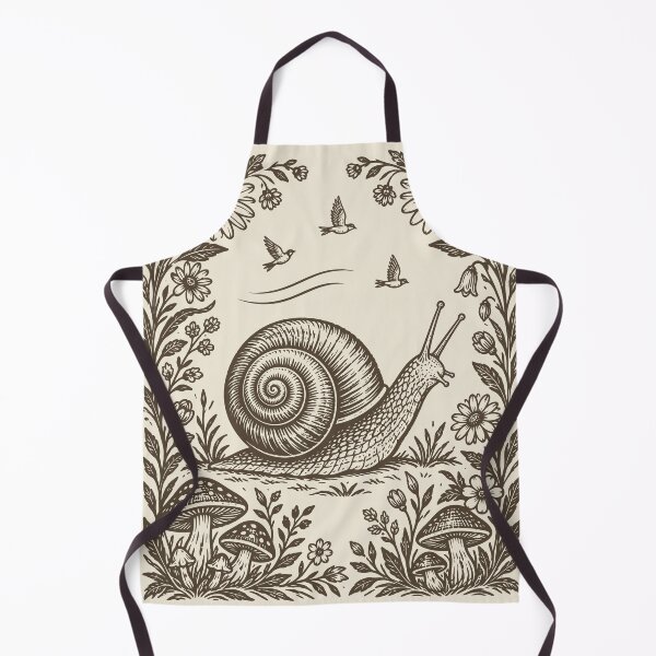 Item preview, Snail Birds Mushrooms Floral Woodland Vintage   designed and sold by Y-Vibes.