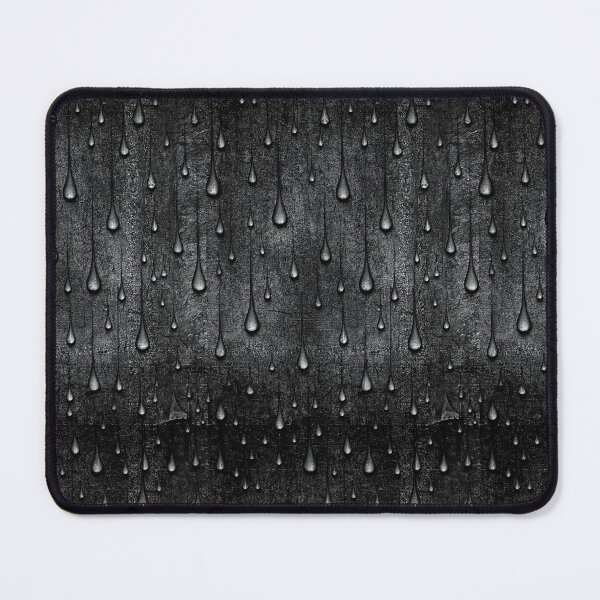 Item preview, Moody Charcoal Grey Rain Drip Texture designed and sold by Piotrek0001.