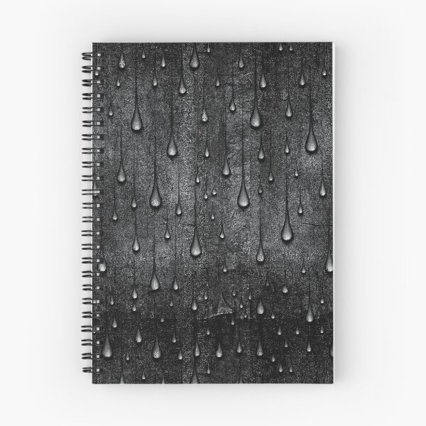 Item preview, Moody Charcoal Grey Rain Drip Texture designed and sold by Piotrek0001.