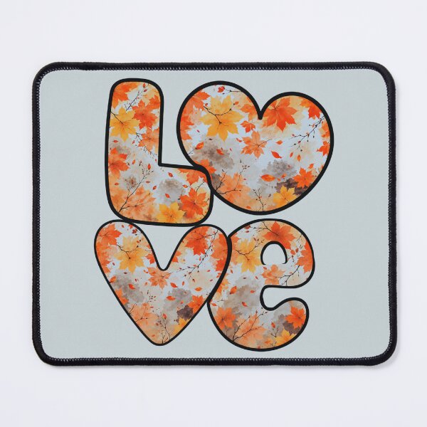 Item preview, Autumn leaves LOVE designed and sold by 247DesignStudio.