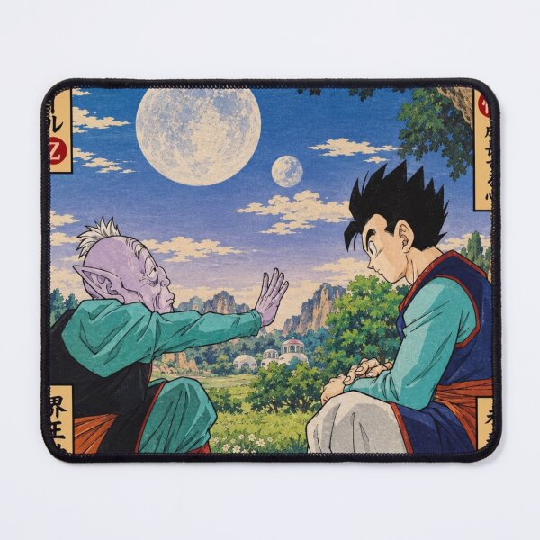 Item preview, Elder Kai Unlocks Gohan Potential DBZ Ukiyo-e (HIGH-QUALITY) designed and sold by ShawnMorrisDesigns.