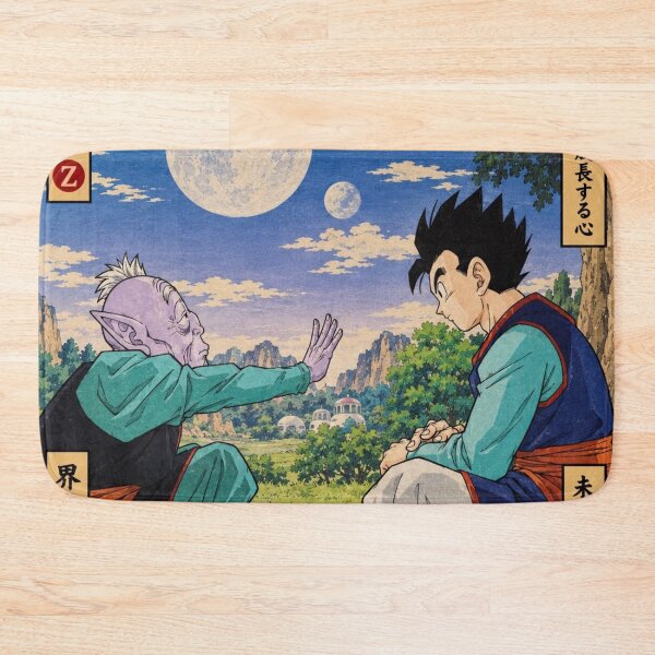 Item preview, Elder Kai Unlocks Gohan Potential DBZ Ukiyo-e (HIGH-QUALITY) designed and sold by ShawnMorrisDesigns.