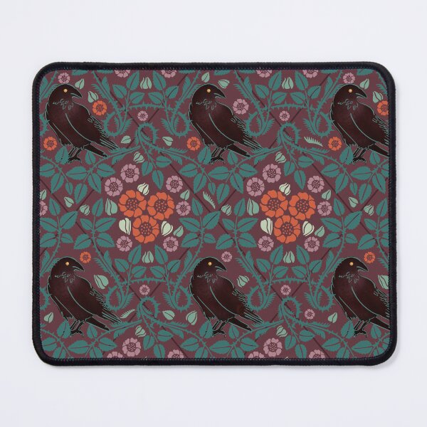 Item preview, Ornate gothic halloween florals with Ravens designed and sold by ShereeLSDesigns.