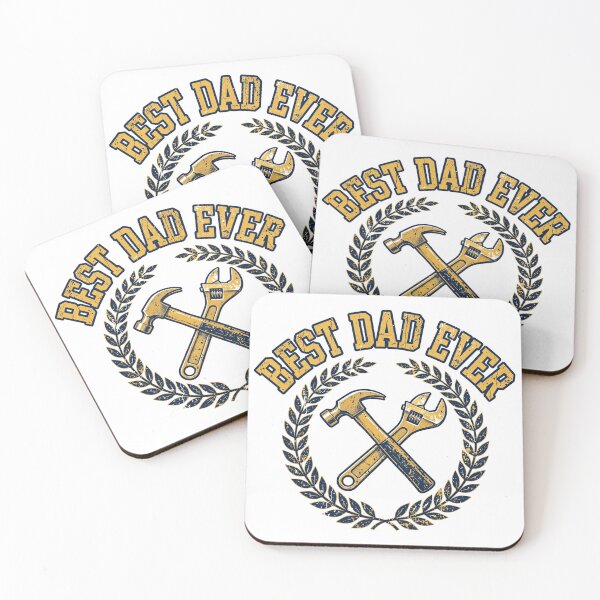 Item preview, Best Dad Ever Vintage Tools Badge Fathers Day Gift Shirt designed and sold by ApparelOutpost.