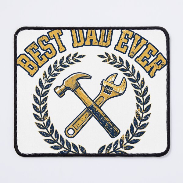 Item preview, Best Dad Ever Vintage Tools Badge Fathers Day Gift Shirt designed and sold by ApparelOutpost.
