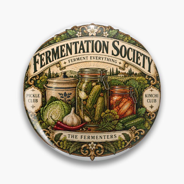Item preview, Vintage Fermentation Society Pickle Club designed and sold by MysticCanvasAi.
