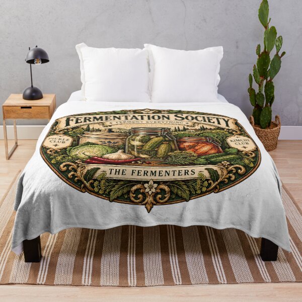 Item preview, Vintage Fermentation Society Pickle Club designed and sold by MysticCanvasAi.