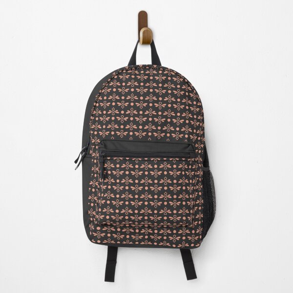 Item preview, Geometric Bees Pattern - Rose Gold and Dark Grey designed and sold by Daniel Bevis Design.