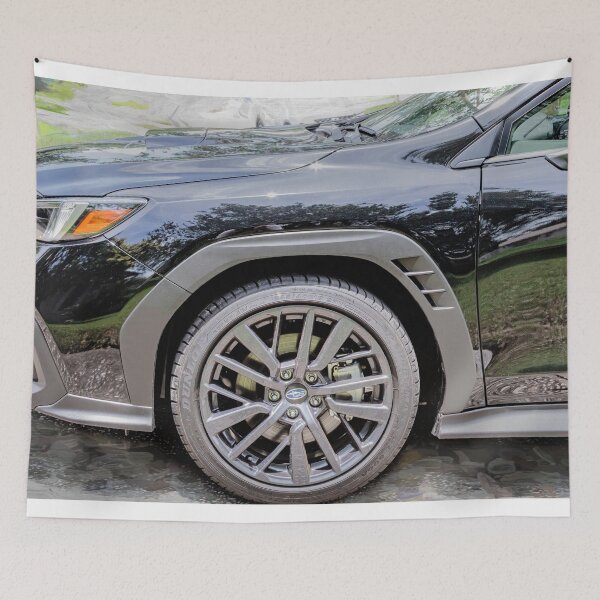 Item preview, 2026 WRX Crystal Black Silica Technical Blueprint Car Poster designed and sold by RichFrancoCars.