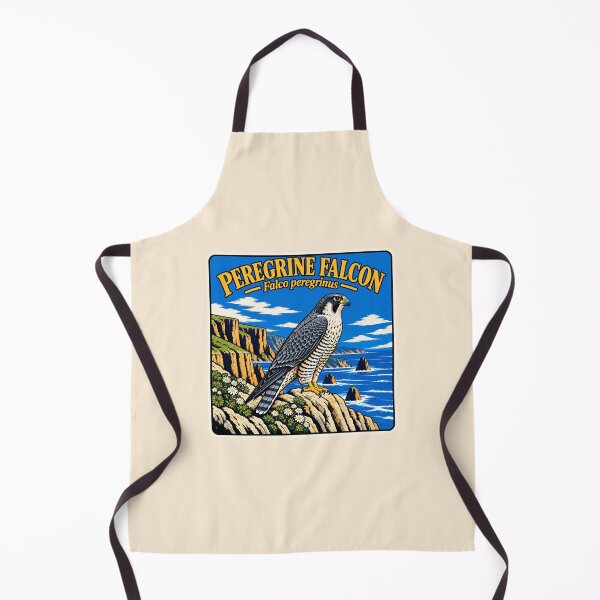 Item preview, Peregrine Falcon Vintage Woodcut Bird Illustration designed and sold by American Fieldmark Studio.