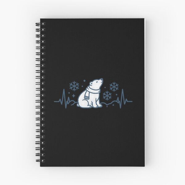 Item preview, Cute Snow Bear Winter Heartbeat – Cozy Arctic Bear & Snowflake Design designed and sold by MAPDDesigns.