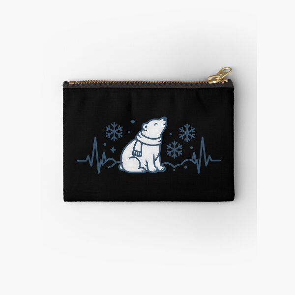 Item preview, Cute Snow Bear Winter Heartbeat – Cozy Arctic Bear & Snowflake Design designed and sold by MAPDDesigns.