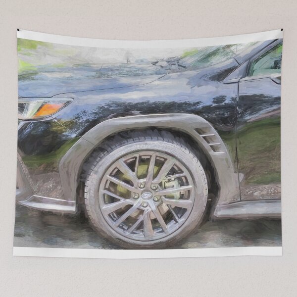 Item preview,  2026 WRX Crystal Black Silica Technical Blueprint Car Poster designed and sold by RichFrancoCars.