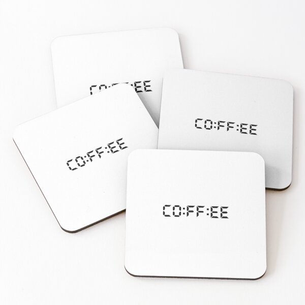 Item preview, Coffee Digital Clock Retro Typography designed and sold by DarkThreads320.