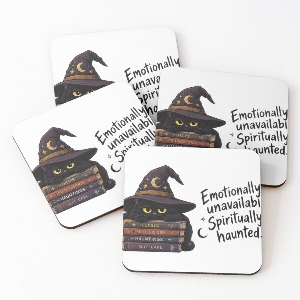 Item preview, Emotionally Unavailable Spiritually Haunted – Dark Halloween Humor designed and sold by doorzz.