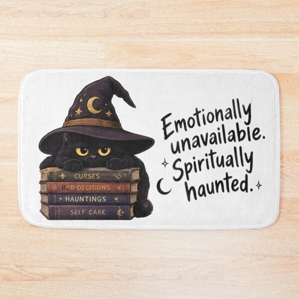 Aperçu de l'œuvre Emotionally Unavailable Spiritually Haunted – Dark Halloween Humor créée et vendue par doorzz.