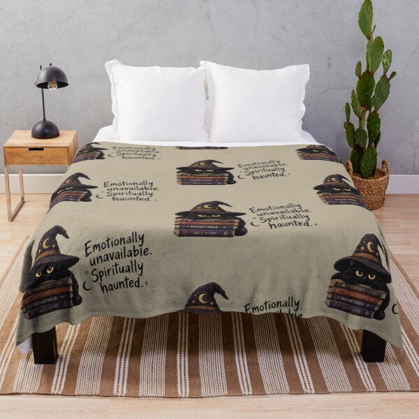Item preview, Emotionally Unavailable Spiritually Haunted – Dark Halloween Humor designed and sold by doorzz.