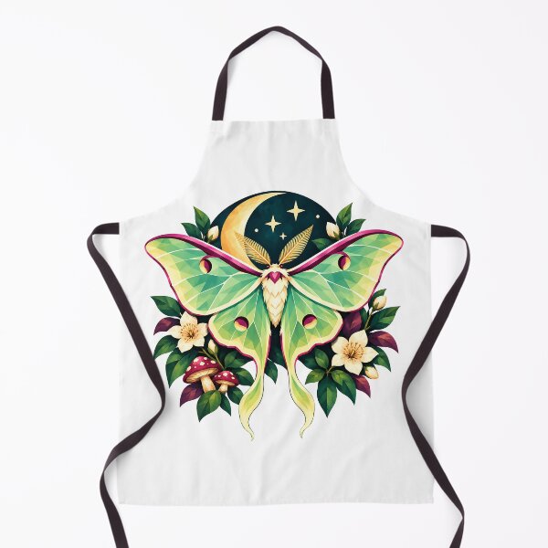 Item preview, Luna Moth Moon Garden – Geometric Celestial Botanical Art designed and sold by Digital Culture Studio.