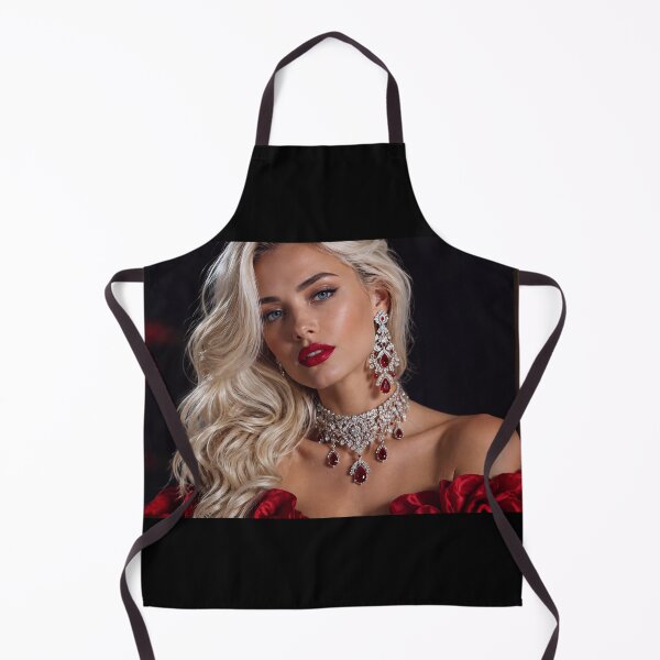 Item preview, Beautiful blonde woman in a red dress designed and sold by KNBS.