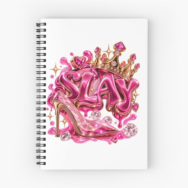 Item preview, SLAY – Pink Glam 3D Typography designed and sold by AnastasiaNensy.
