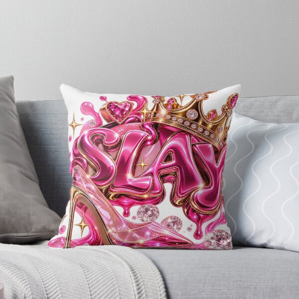 Item preview, SLAY – Pink Glam 3D Typography designed and sold by AnastasiaNensy.