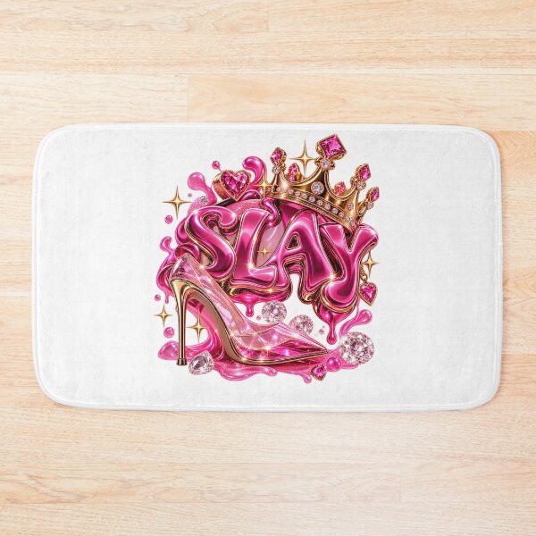 Item preview, SLAY – Pink Glam 3D Typography designed and sold by AnastasiaNensy.