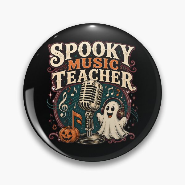 Item preview, Spooky Music Teacher Musical Notes Halloween designed and sold by RoyesButler.