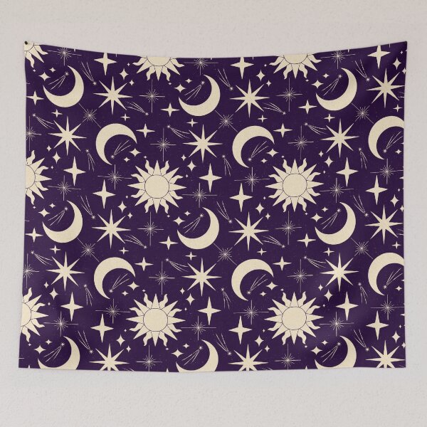 Item preview, Celestial Shooting Stars Pattern designed and sold by inkcapillo .