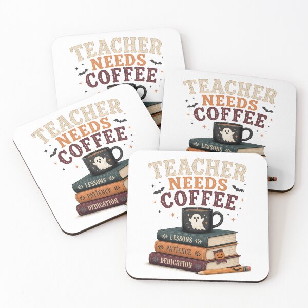 Item preview, Teacher Needs Coffee Books Classroom Library designed and sold by RoyesButler.