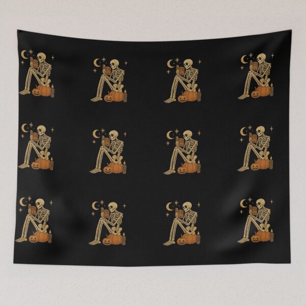 Item preview, Cozy Skeleton Reading a Spellbook — Halloween designed and sold by Toti Twinkle.