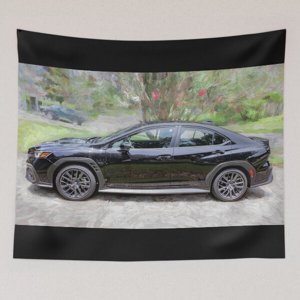 Item preview,  2026 WRX Crystal Black Silica Technical Blueprint Car Poster designed and sold by RichFrancoCars.