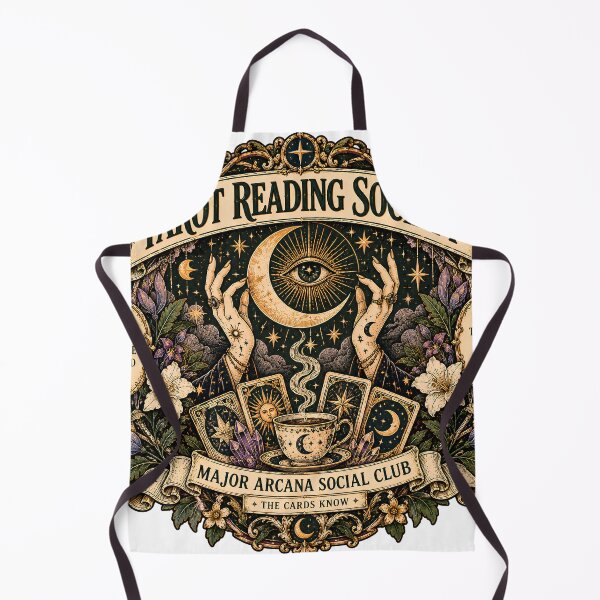 Item preview, Vintage Tarot Reading Society Badge designed and sold by MysticCanvasAi.