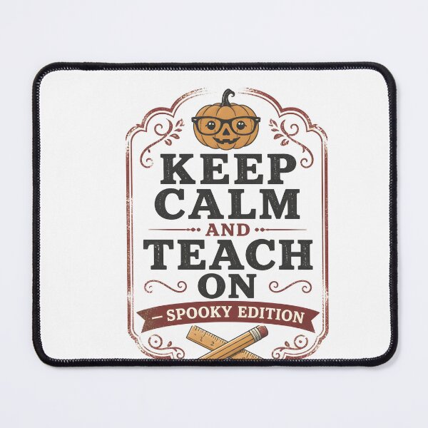 Item preview, Keep Calm And Teach On Spooky Edition Teacher designed and sold by RoyesButler.