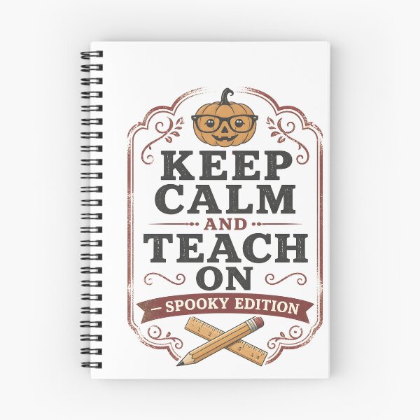 Item preview, Keep Calm And Teach On Spooky Edition Teacher designed and sold by RoyesButler.