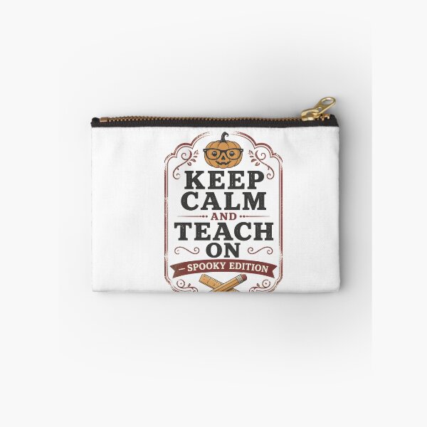 Item preview, Keep Calm And Teach On Spooky Edition Teacher designed and sold by RoyesButler.