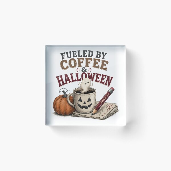 Item preview, Fueled By Coffee Halloween Spooky Teacher School designed and sold by RoyesButler.