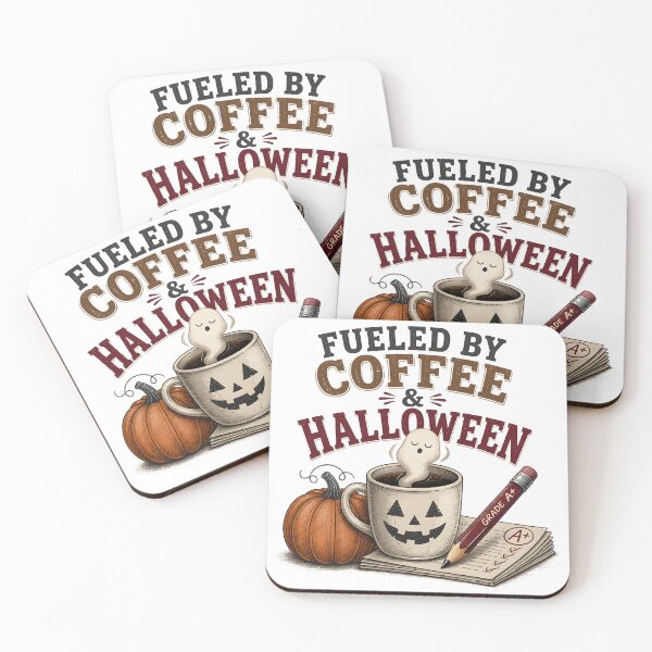 Item preview, Fueled By Coffee Halloween Spooky Teacher School designed and sold by RoyesButler.