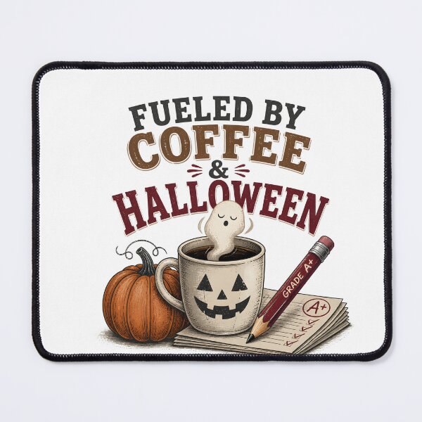 Item preview, Fueled By Coffee Halloween Spooky Teacher School designed and sold by RoyesButler.