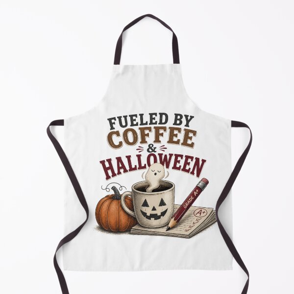 Item preview, Fueled By Coffee Halloween Spooky Teacher School designed and sold by RoyesButler.