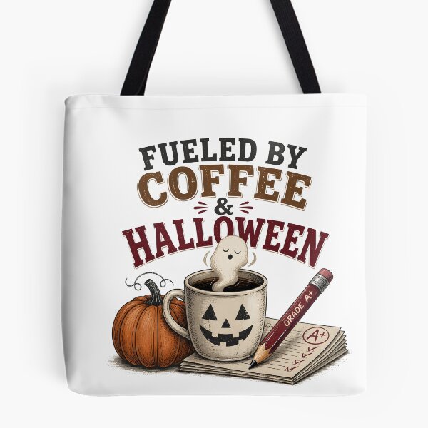 Item preview, Fueled By Coffee Halloween Spooky Teacher School designed and sold by RoyesButler.