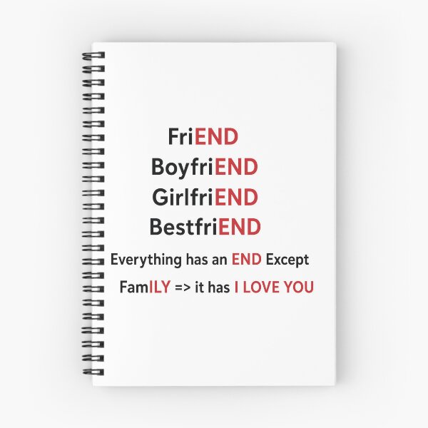 Item preview, Everything Ends Except Family Love designed and sold by PRINTIONAL.