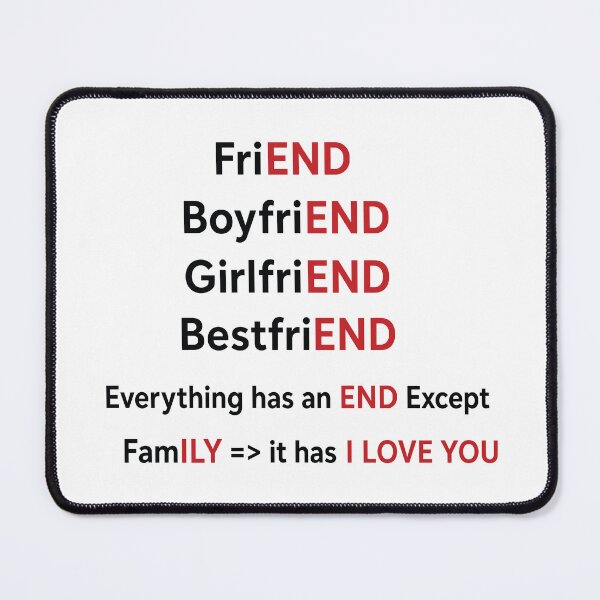 Item preview, Everything Ends Except Family Love designed and sold by PRINTIONAL.