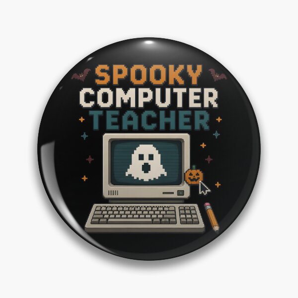 Item preview, Spooky Computer Teacher Tech Lab Digital Halloween designed and sold by RoyesButler.