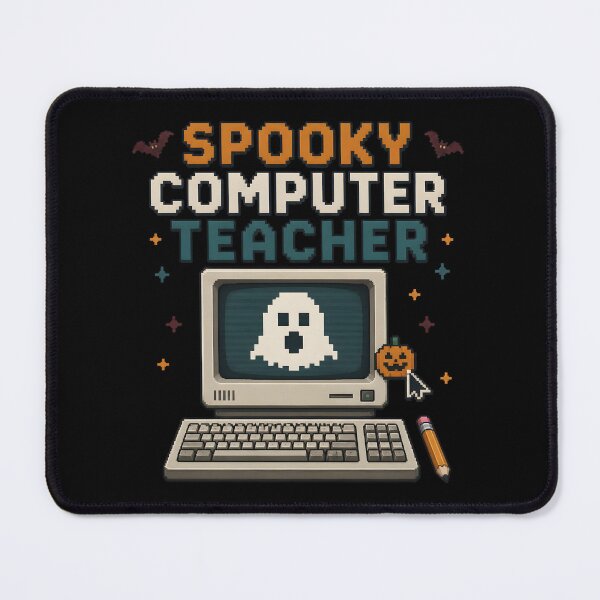 Item preview, Spooky Computer Teacher Tech Lab Digital Halloween designed and sold by RoyesButler.
