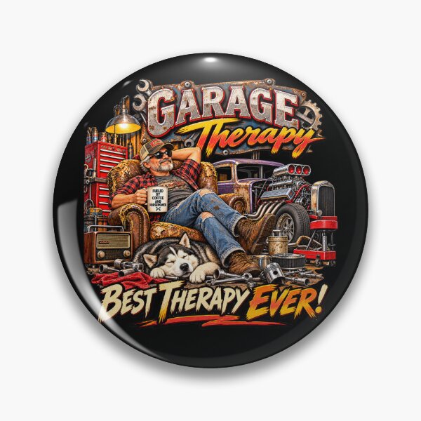 Item preview, Garage Therapy – Best Therapy Ever – Hot Rod & Mechanic Humor designed and sold by Classic Chaos Creations.