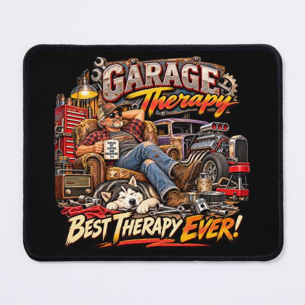 Item preview, Garage Therapy – Best Therapy Ever – Hot Rod & Mechanic Humor designed and sold by Classic Chaos Creations.