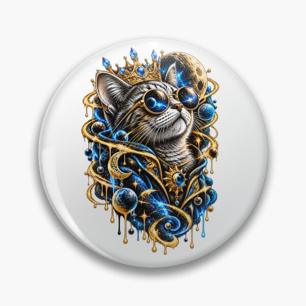Item preview, Cosmic Cat King of Galaxies designed and sold by ODDLUME CLUB.