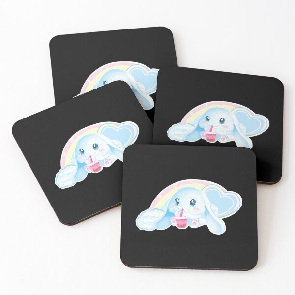 Item preview, Cute Little Bunny Drinking A Bubble Tea designed and sold by IconiCrew.