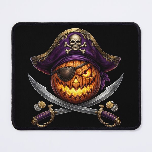 Item preview, Trick or Treasure - Halloween Pirate Pumpkin designed and sold by thirtyonestars.